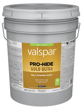 Valspar Pro-Hide Gold Ultra 6300 028.0063004.008 Latex Paint, Acrylic Base, Satin, Clear Base, 5 gal